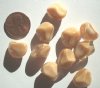 10 16x12mm Satin Caramel Givre Nuggets